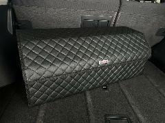 Органайзер в багажник BMW / БМВ / Кофр 80х30х30, сумка, саквояж, ящик, черный с черной отстрочкой