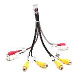 Универсальный DIY 12-контактный RCA аудио-видео жгут проводов CCD AUX AV вход кабеля адаптер проводки разъем Android автомобильный радиоприемник, RCA Cable, 20cm — фото 4