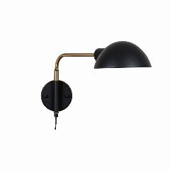 Бра настенный Arte Lamp ZETTA A7055AP-1BK E27 60 Вт чёрный, черный