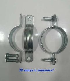 Хомут для крепления дорожных знаков; 20 штук., 120*57*20, серебристый