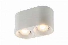 Светильник накладной под LED-лампу с цоколем GU5.3, IP20, без лампы, Denkirs DK3036-WH, белый