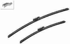 Щетки стеклоочистителя бескаркасные Aerotwin 600/450мм крепление DNTL1.1, BOSCH 3397014398, черный