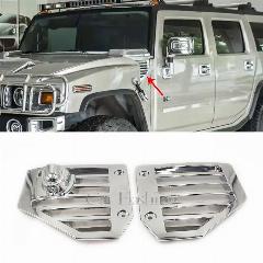 Хромированные серебряные защитные накладки на рамку дома для HUMMER H2 SUV SUT 2003 2004 2005 2006 2007 2008 2009, задняя крышка бокового заднего зеркала, Chrome