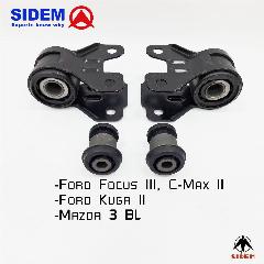 Сайлентблоки передних рычагов Sidem для Ford Focus 3, Kuga 2, Mazda 3 BL, Volvo V40