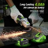 Беспроводная угловая шлифовальная машина WORKPRO 20 В — фото 3
