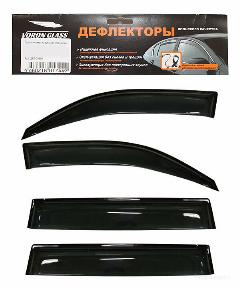 Дефлектор боковых стекол CITROEN C4 Aircross/PEUGEOT 4008 на скотче 4шт. Voron Glass (AZARD)