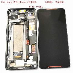 Оригинальный Amoled-дисплей для Asus ZS600KL ROG Phone Z01QD, ЖК-экран с сенсорным стеклом, дигитайзер, рамка в сборе, ROG 1 Lcd, With frame