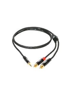 KY7-150 Коммутационный кабель мини Jack 3,5 стерео/2 хRC, черный
