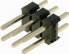 Штыревой разъем CONNFLY DS1021-2*3SF11-B "папа" PIN 6 прямой 2,54мм THT 2x3 1 шт, черный