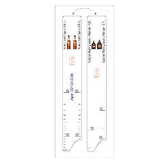 Линейка барная «Ararat Apricot» 0,5 л, «Васпуракан», «Наири» 0,5, 0,7 л; пластик, L=28, B=2см; белый