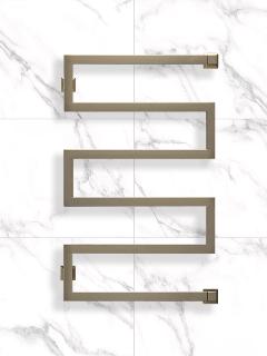 Moda-Quadro-2 80х40 (см) Полотенцесушитель водяной цвет Грейдж Угловое подключение, грейдж/угловое подключение