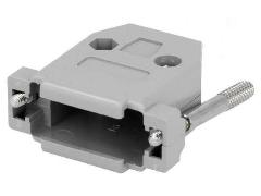 Корпус для разъемов CONNFLY DSC-315, D-Sub, D-Sub HD 26 pin, D-sub 15 pin, прямой, 1 шт, серый