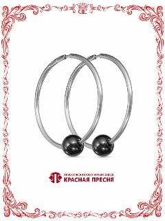 Серьги Красная Пресня, серебристый