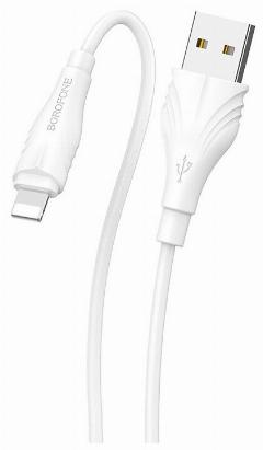 Кабель Borofone BX18 Lightning 2м, белый, white