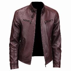 Куртка кожаная RICOJUST, бордовый