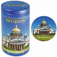 Чай чёрный цейлонский - Исаакиевский собор, банка с магнитом, 50 гр.