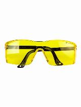 Очки защитные JETA SAFETY JSG811, поликарбонатные линзы, жёлтые, открытые, желтый, черный — фото 3
