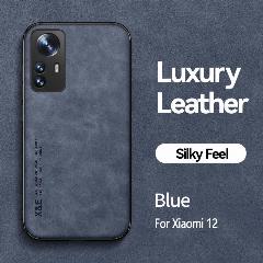 Кожаный чехол для Xiaomi 13T 14T 12X 12T 11T 13 14 15 Ultra 12 Pro Lite Противоударный магнитный чехол из меховой силиконовой задней крышки, Синий, Xiaomi 12