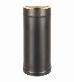Сэндвич-труба BLACK (AISI 430/0,8мм), L-0,5м диаметр дымохода: 200х300 мм