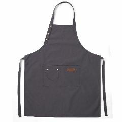 Фартук, полиэстер, водонепроницаемый и маслостойкий, современный минимализм, серый, Один размер