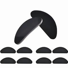 5 пар Мягкие Нескользящие силиконовые носоупоры для очков Солнцезащитные очки самоклеящиеся Очки носоупоры аксессуары для очков, Черный