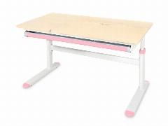 Детский стол Ergokids Bravo Maple/Pink (арт. TH-360 Lite MG/PN) - столешница клён / накладки на ножках розовые