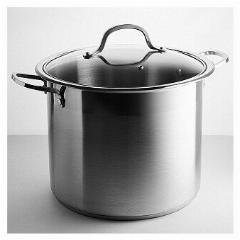Кастрюля WEBBER BE-128-10L 10л, 24 см, хром, серебристый