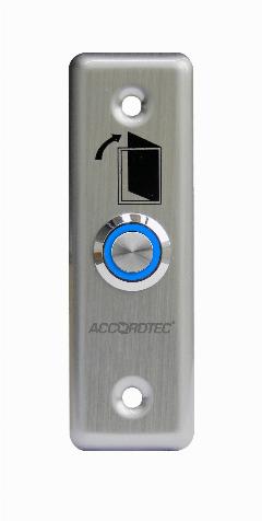 Кнопка выхода AT-H801А LED ACCORDTEC, серебристый, 92 х 29 х 25