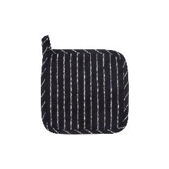 Прихватка "Black stripes" Borghouse, 20х20 см, черный/белый