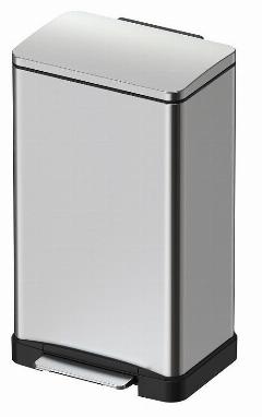 Ведро для мусора WeltWasser WW ME Lassy MT 30L 10000009935 Матовая сталь, хром