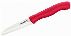 Керамический нож для овощей и фруктов кухонный Samura Eco-Ceramic 75мм SC-0011REDD, красный