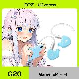 EPZ G20 Проводные наушники HIFI Music IEM Наушники-вкладыши Игровая гарнитура Тип C 1,8 мм/3,5 мм Кабель для наушников, Pink — фото 3