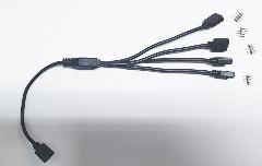 Разветвитель Generic RGB LED разветвитель 15 + 4x14 см 1 на 4 устройства