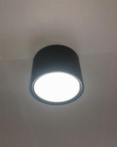Ecola GX53 H4 5394 св-к накладной спот без обода Черный матовый 82x60 SS534BECB