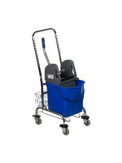 Тележка уборочная OfficeClean Professional, 1 ведро, 25 литров, металлический каркас, отжим (260493/AF08082)