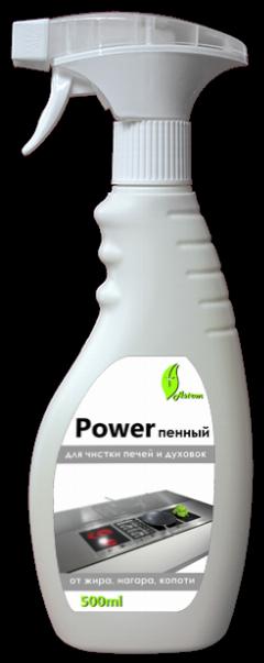 Пена для чистки печей, духовок, стекло керамики. Power пенный, белый