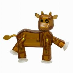 Фигурка Stikbot Питомец, корова, коричневая интерактивная TST622-2