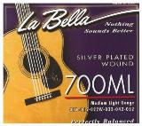 La Bella 700ML - комплект посеребренных струн для акустической гитары 011-052 La Bella, 4/4 — фото 3