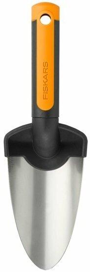 Садовый совок Fiskars Premium Planters, черный/оранжевый