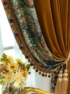 Шторы JESSANS из полиэстера caramel velvet, curtain