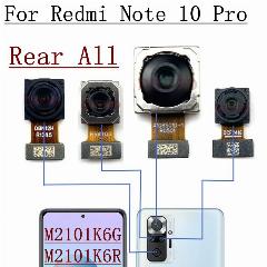 Передняя и задняя камеры для Xiaomi Redmi Note 10 Pro M2101K6G, M2101K6R, задний основной вид, фронтальная камера для селфи, модульные детали, Note 10 Pro Rear All