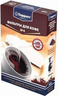 Фильтр бумажный для кофеварок Topperr 3012, отбеленный 100 шт