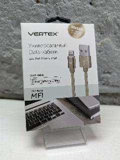 Кабель Vertex Lightning 8-pin MFI - USB золотистый 1 м
