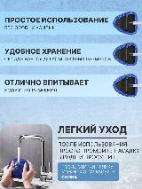 Щетка телескопическая для мойки стекол автомобиля и очистки от снега синяя — фото 4