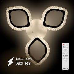 Люстра светодиодная Homsly, 30 Вт, ACL_031, с пультом дистанционного управления, белый, 6500 K
