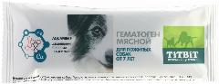 Лакомство TiTBiT Гематоген с мясным вкусом для собак мелких пород старше 7 лет (35 г), мелкая, карликовые породы