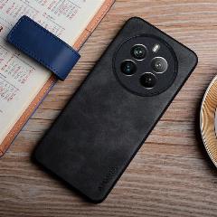 Чехол для Realme 12 Pro Plus чехол шелковистый на ощупь Прочный чехол для realme 12 plus из искусственной кожи coque, Dark Grey, realme 12 plus