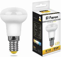 Лампа светодиодная Feron E14 5W 2700K Груша Матовая LB-439 25516, цвет /, материал /