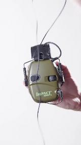 Наушники противошумные Alwer, тактические наушники, наушники для стрельбы, активные наушники для стрельбы, хаки — фото 2