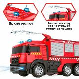 Машинка на пульте управления, Пожарная, трансформируемая, со светом, красная, 16x24x26 см — фото 4